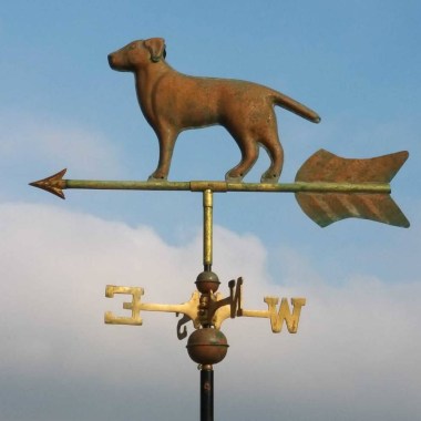 labrador copper verdigris weathervane